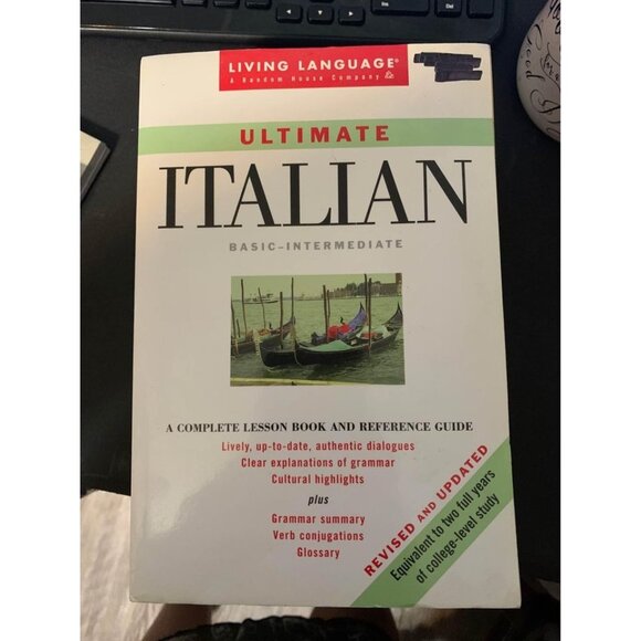 Ultimate Italian Lesson Book and Reference Guide Basic Intermediate Paperback Bo - Picture 1 of 10